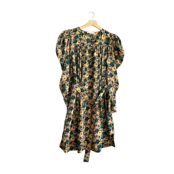 Ulla Johnson Elaine Mini Dress, Begonia Floral Printed, With Belt,‎ Size 8, NWT - Picture 3 of 16